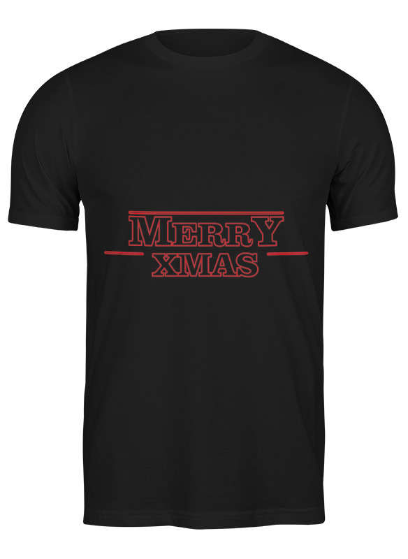 

Футболка мужская Printio Merry x-mas черная M, Черный, Merry x-mas