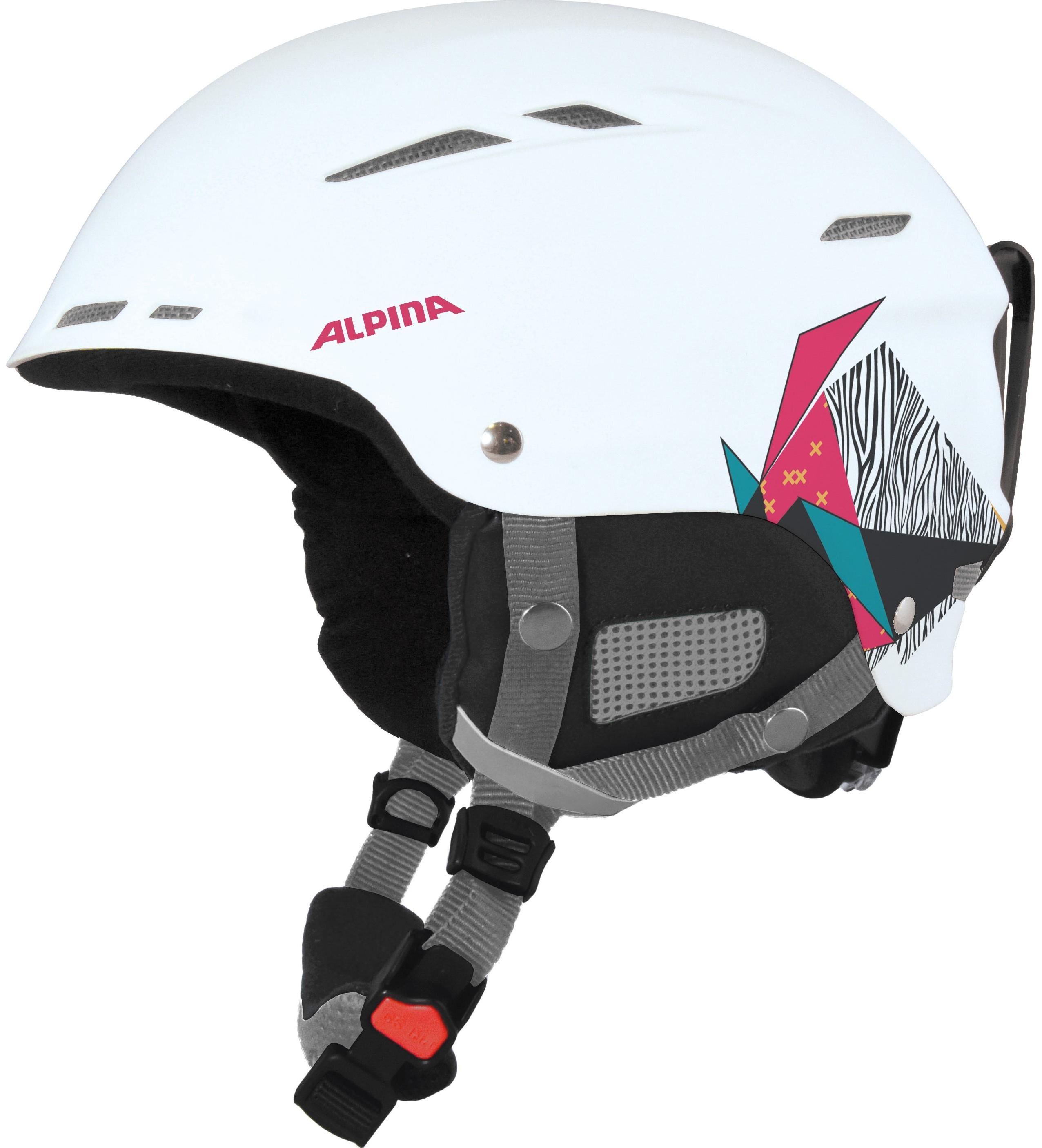 фото Зимний шлем alpina 2022-23 biom white-pink matt (см:50-54)