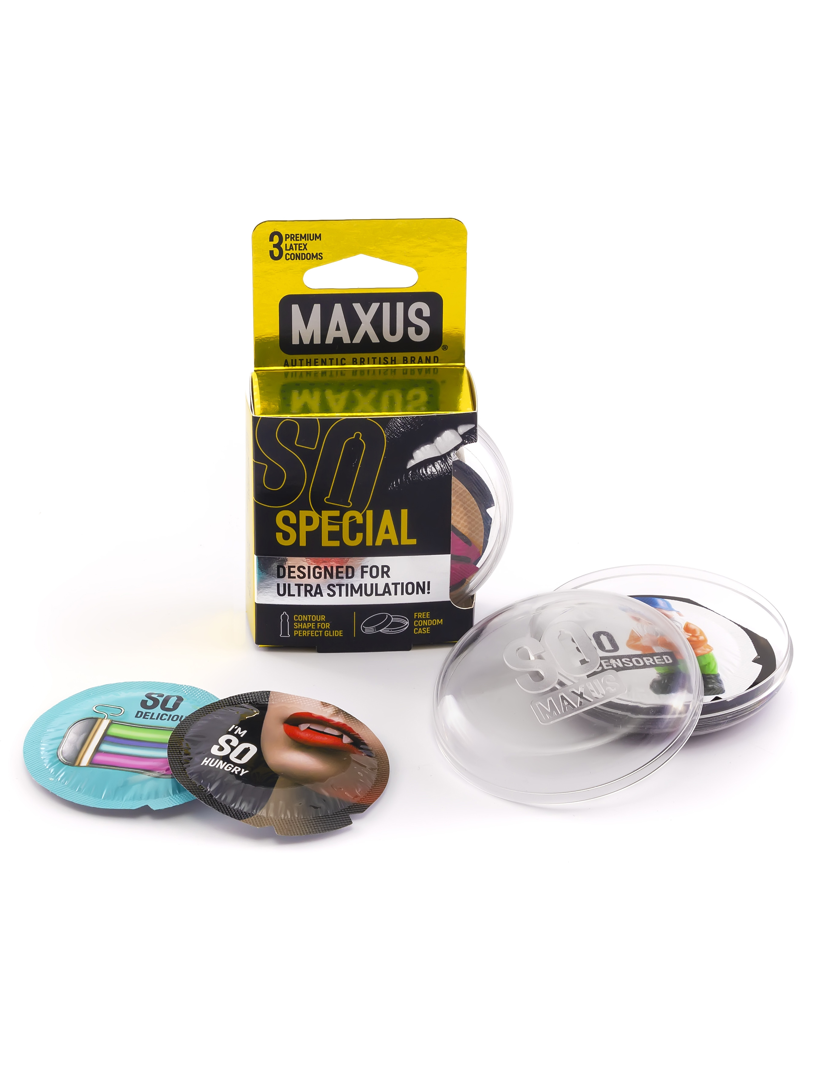 Купить Презервативы точечно-ребристые MAXUS AIR Special №3 пластиковый кейс, Презервативы точечно-ребристые MAXUS AIR Special 3 шт.
