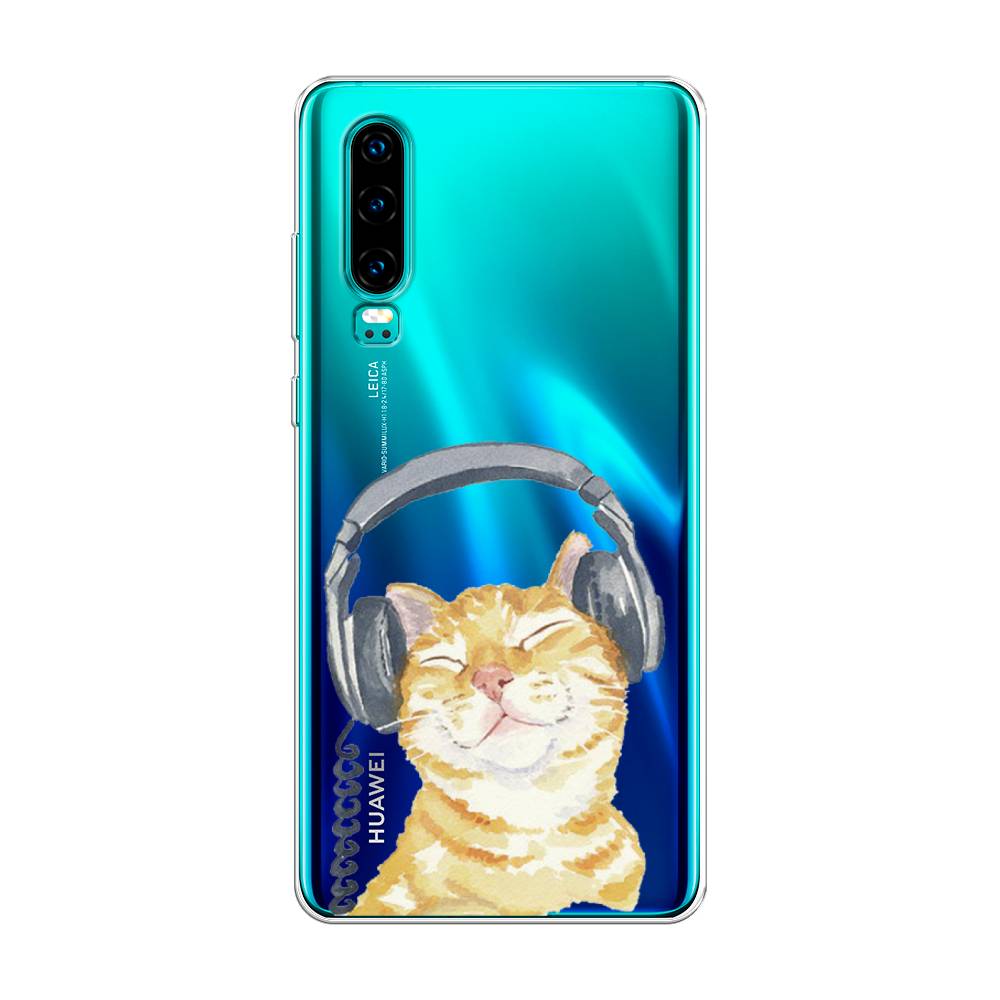 

Чехол Awog "Кот меломан" для Huawei P30