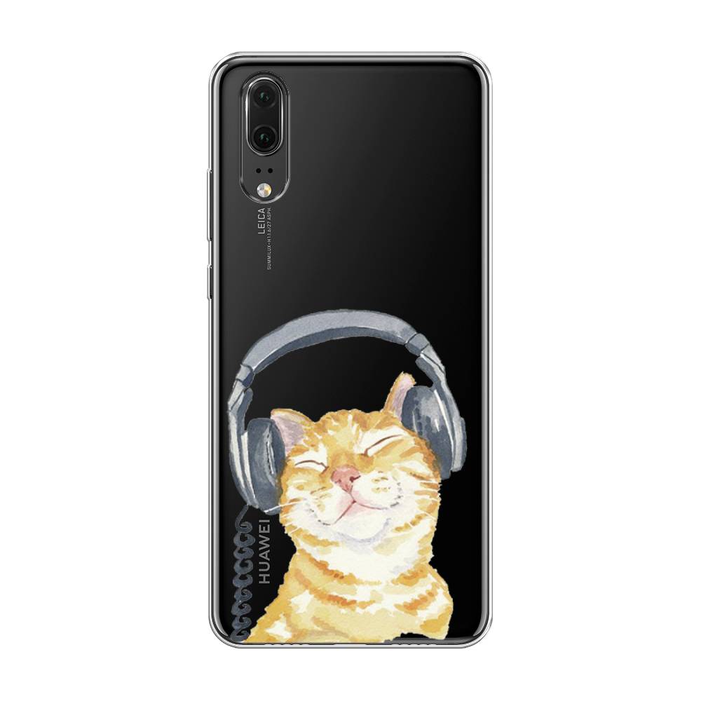 

Чехол Awog "Кот меломан" для Huawei P20