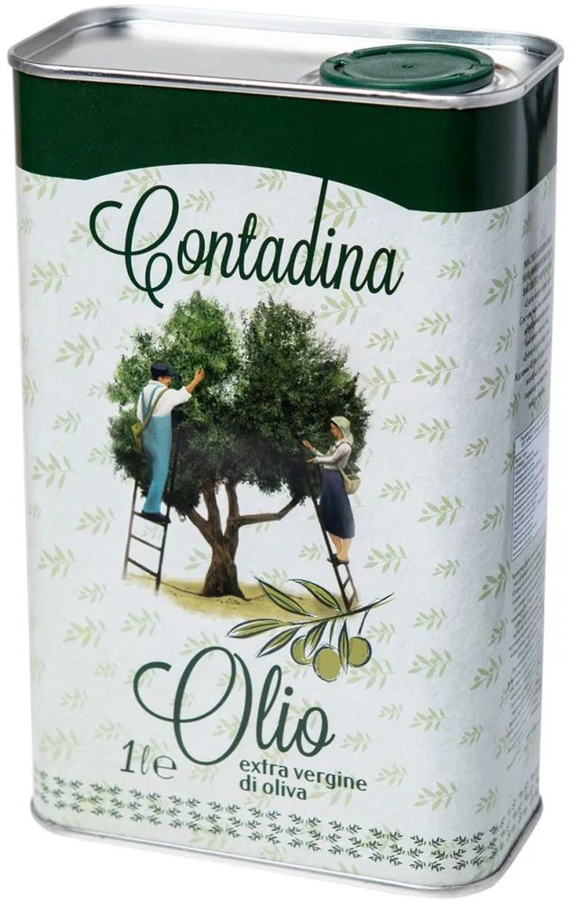 Натуральное оливковое масло Contadina Olio Extra Vergine Di Oliva 1л (Италия)