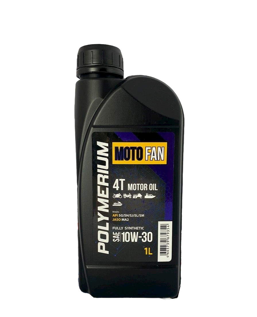 Моторное масло Polymerium Moto-Fan 4t 10W30 1л