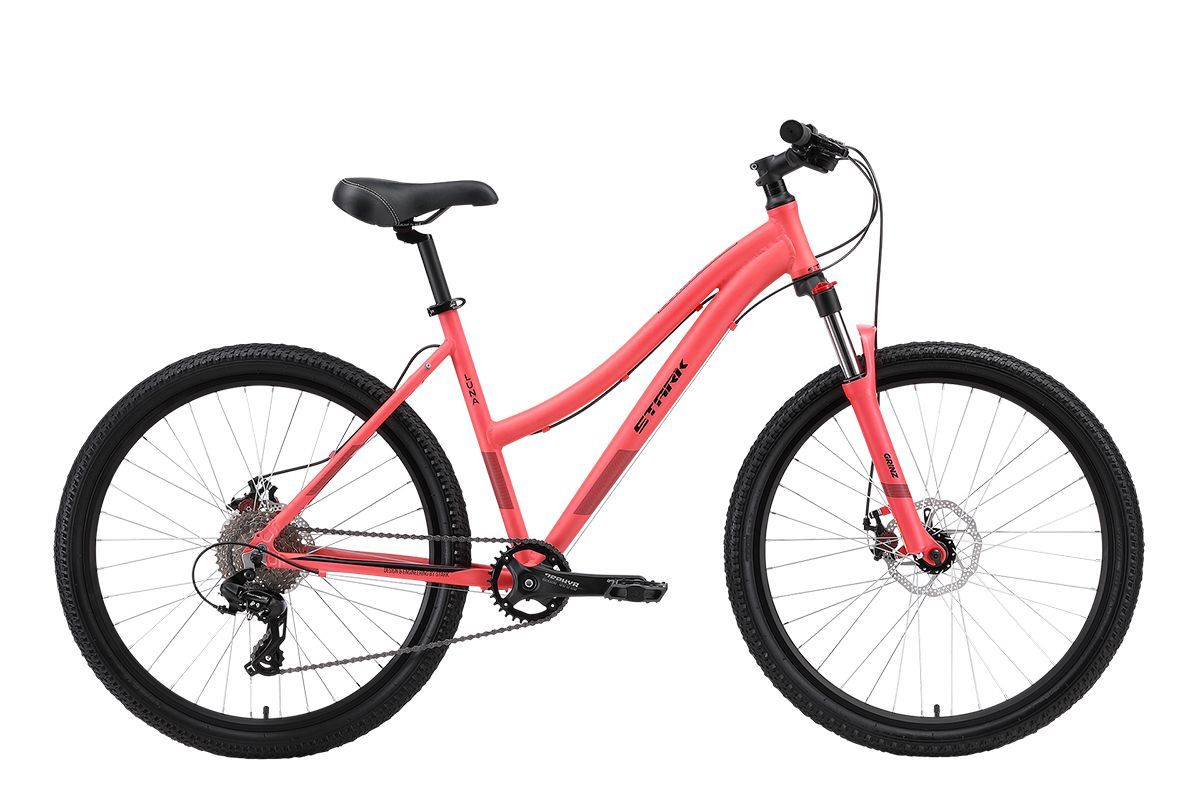 

STARK Велосипед Stark'24 Luna 26.2 D розовый/черный 14.5", Черный;розовый, Luna 26.2 D