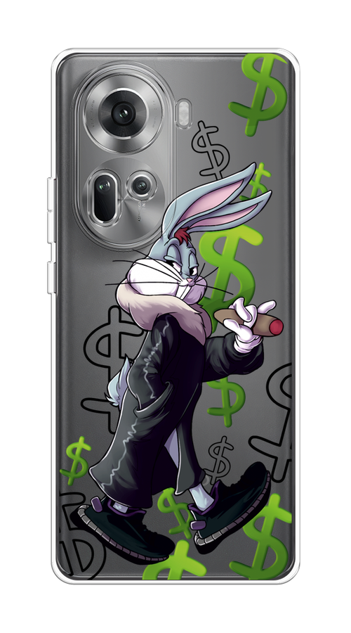 

Чехол на Oppo Reno 11 (Global) "Rich Bugs Bunny", Зеленый;черный;голубой, 2515850-1