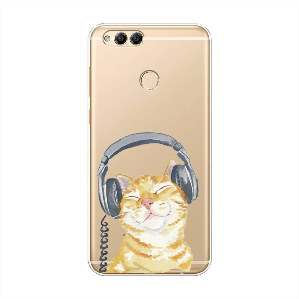 

Чехол Awog "Кот меломан" для Honor 7X