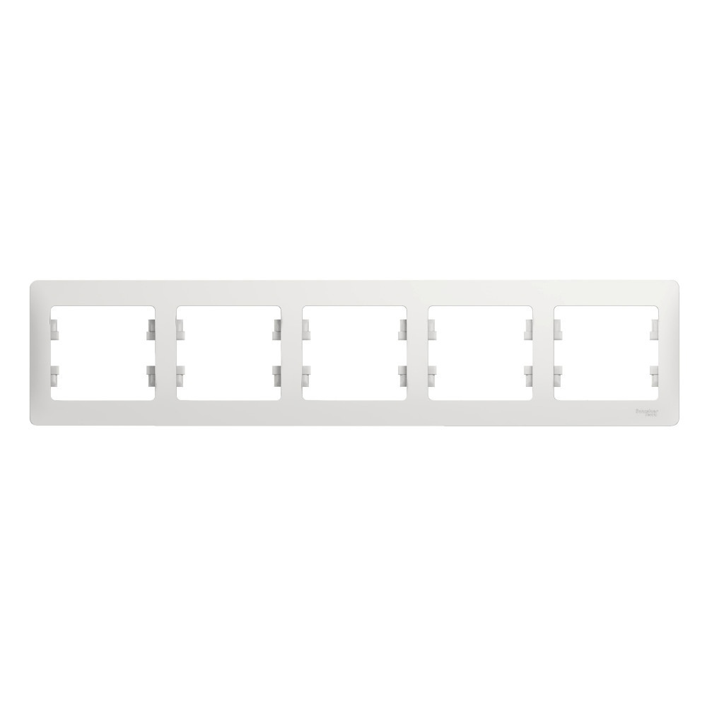 

Рамка 5-ая, горизонтальная Белая Glossa Schneider Electric (комплект 5шт), Белый, Systeme Electric