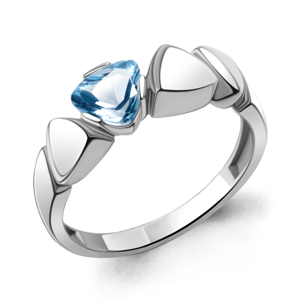 фото Кольцо из серебра с топазом р. 20 aquamarine 6957605_925_р