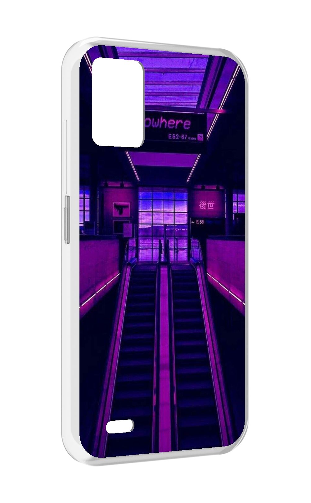 

Чехол MyPads фиолетовый эскалатор для UMIDIGI Bison 1, Прозрачный, Tocco
