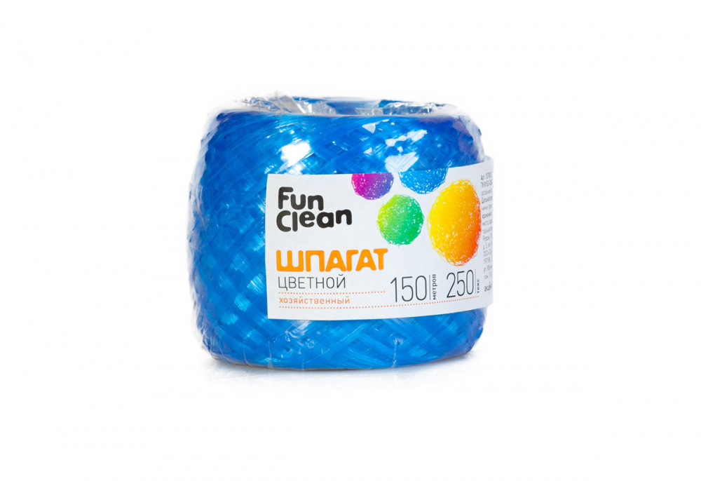 

Шпагат Fun Clean полипропиленовый 250 текс 150м, цветной.