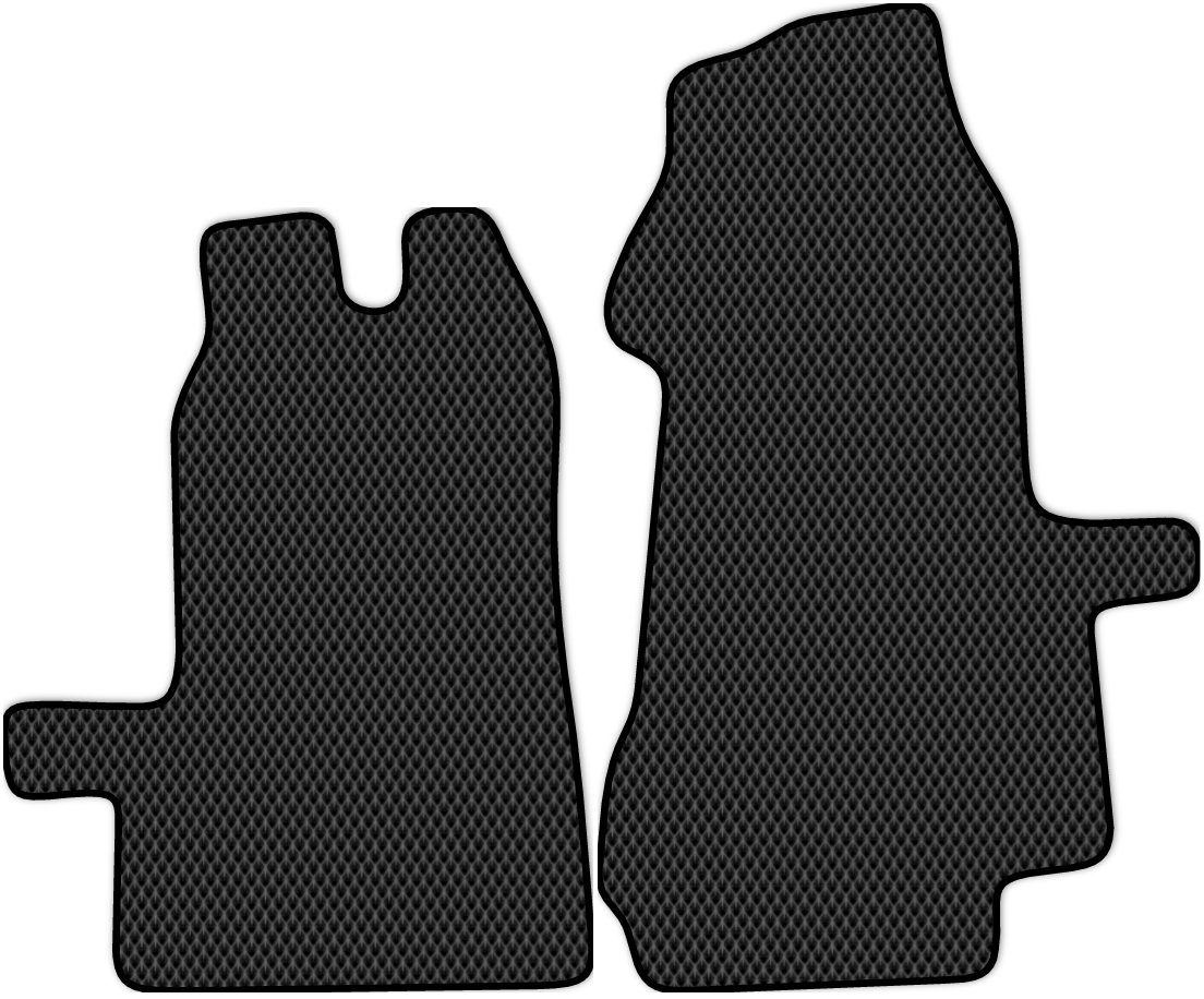 

Коврики ЭВА в салон для Ford Transit 6 2006 - 2014, 2 шт. черный, 2110-S2N-H