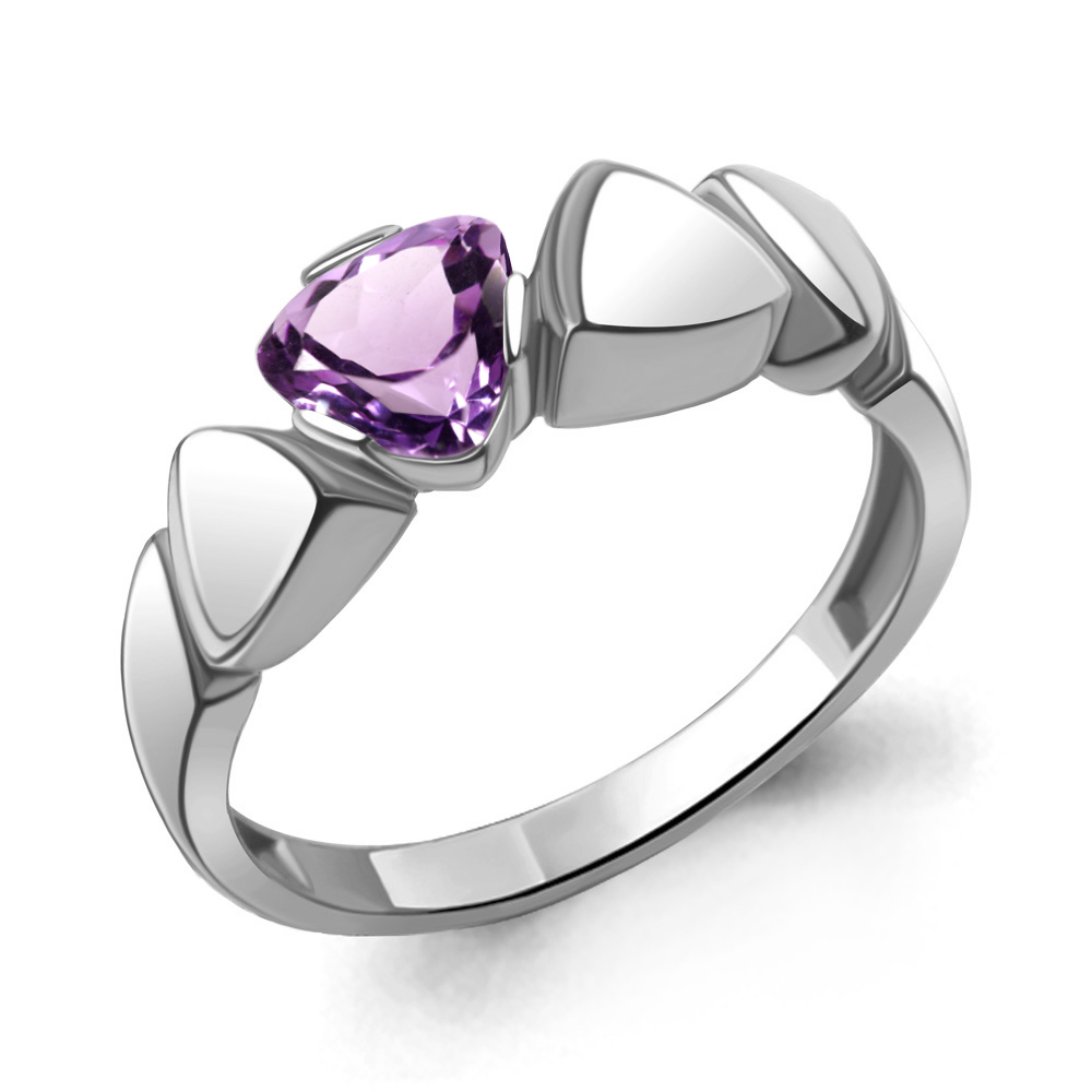 

Кольцо из серебра с аметистом р. 17 Aquamarine 6957604_925_р, 6957604_925_р