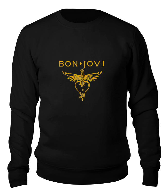 

Свитшот унисекс Printio Bon jovi черный 2XL, Bon jovi