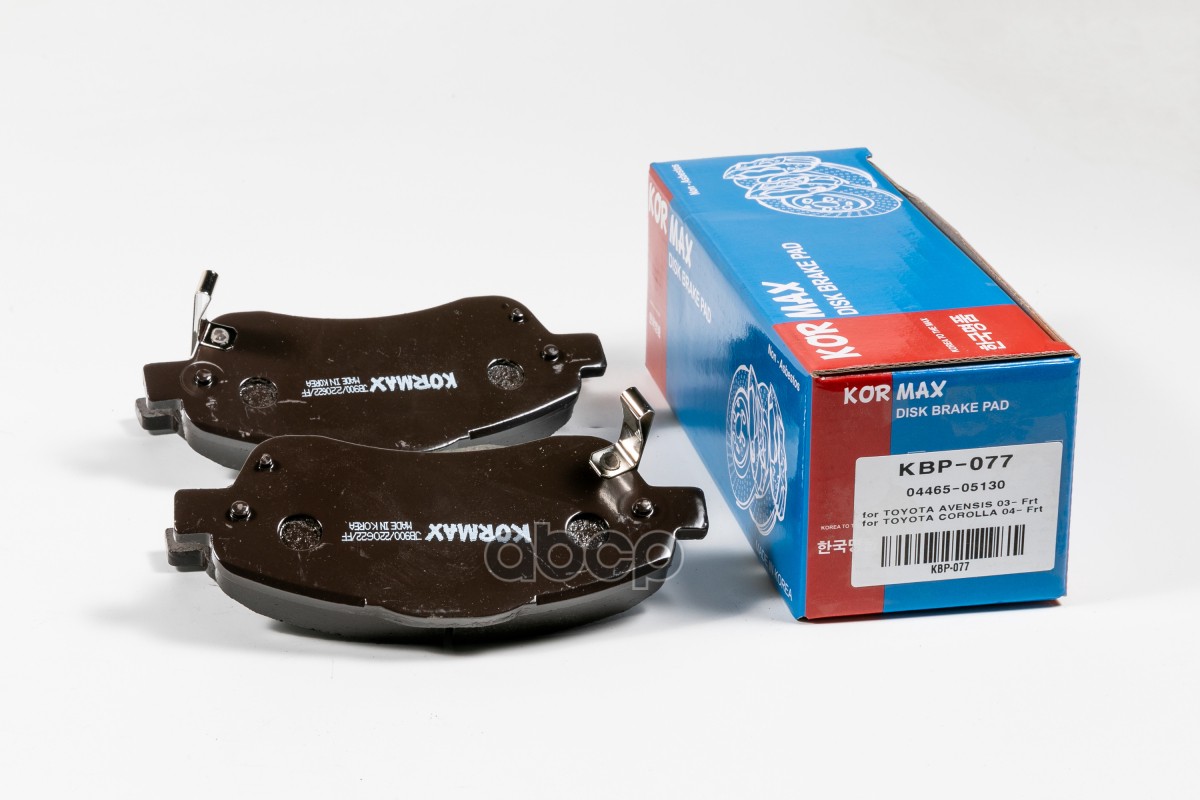 

Тормозные колодки KORMAX передние с антискрипной пластиной D3027 KBP077
