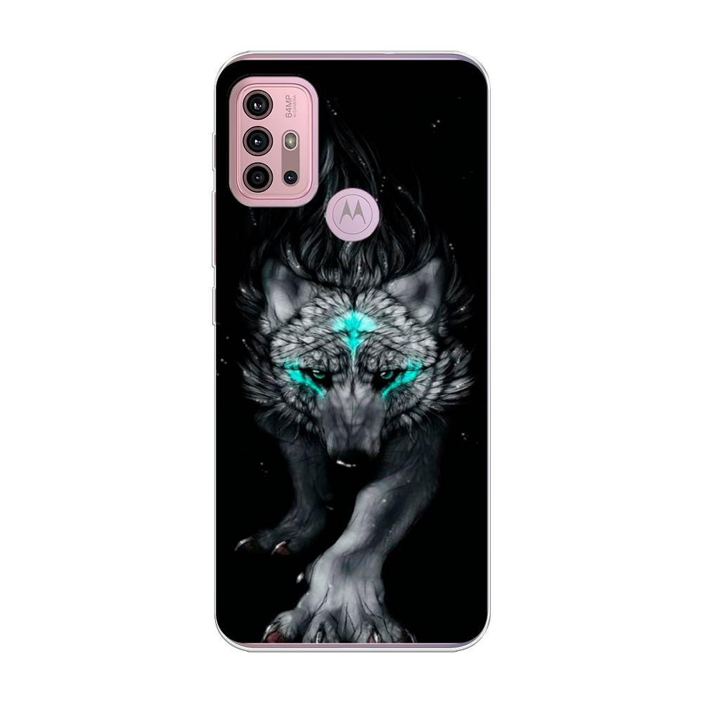 

Чехол Awog на Lenovo K13 Note/Motorola Moto G10/G20/G30 "Волшебный волк", Разноцветный, 242350-2