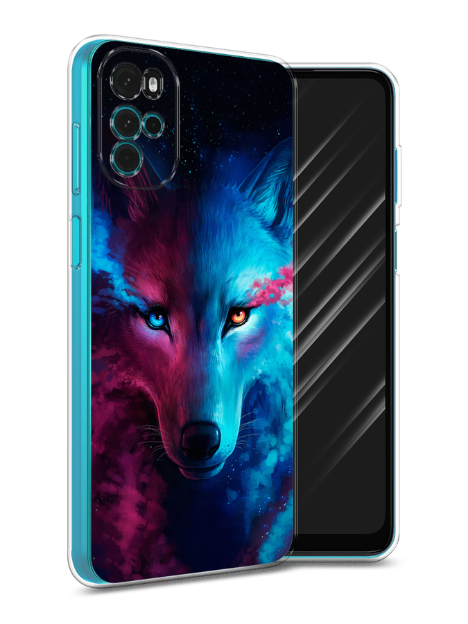

Чехол Awog на Motorola Moto G22 "Волшебный волк", Разноцветный, 243150-1