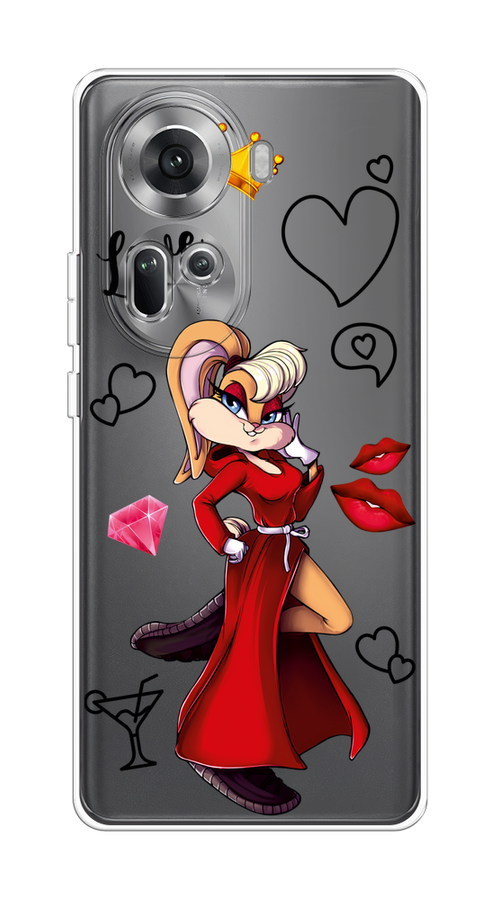 

Чехол на Oppo Reno 11 (Global) "Rich Lola Bunny", Красный;бежевый;оранжевый, 2515850-1