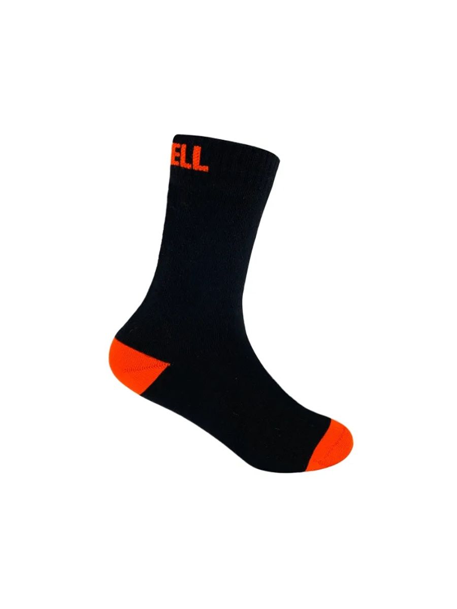 

Водонепроницаемые носки детские DexShell Ultra Thin Children Socks M (18-20 см), черный/ор, Черный;оранжевый