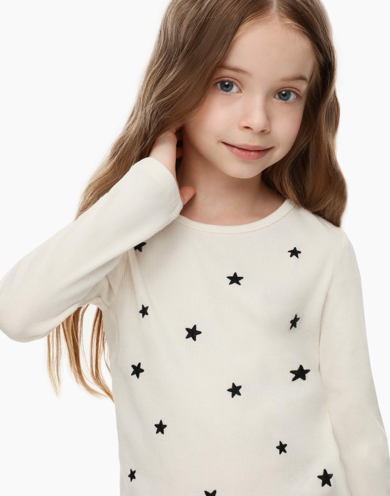 

Лонгслив Gloria Jeans GKT021170 молочный, 110, Бежевый, GKT021170