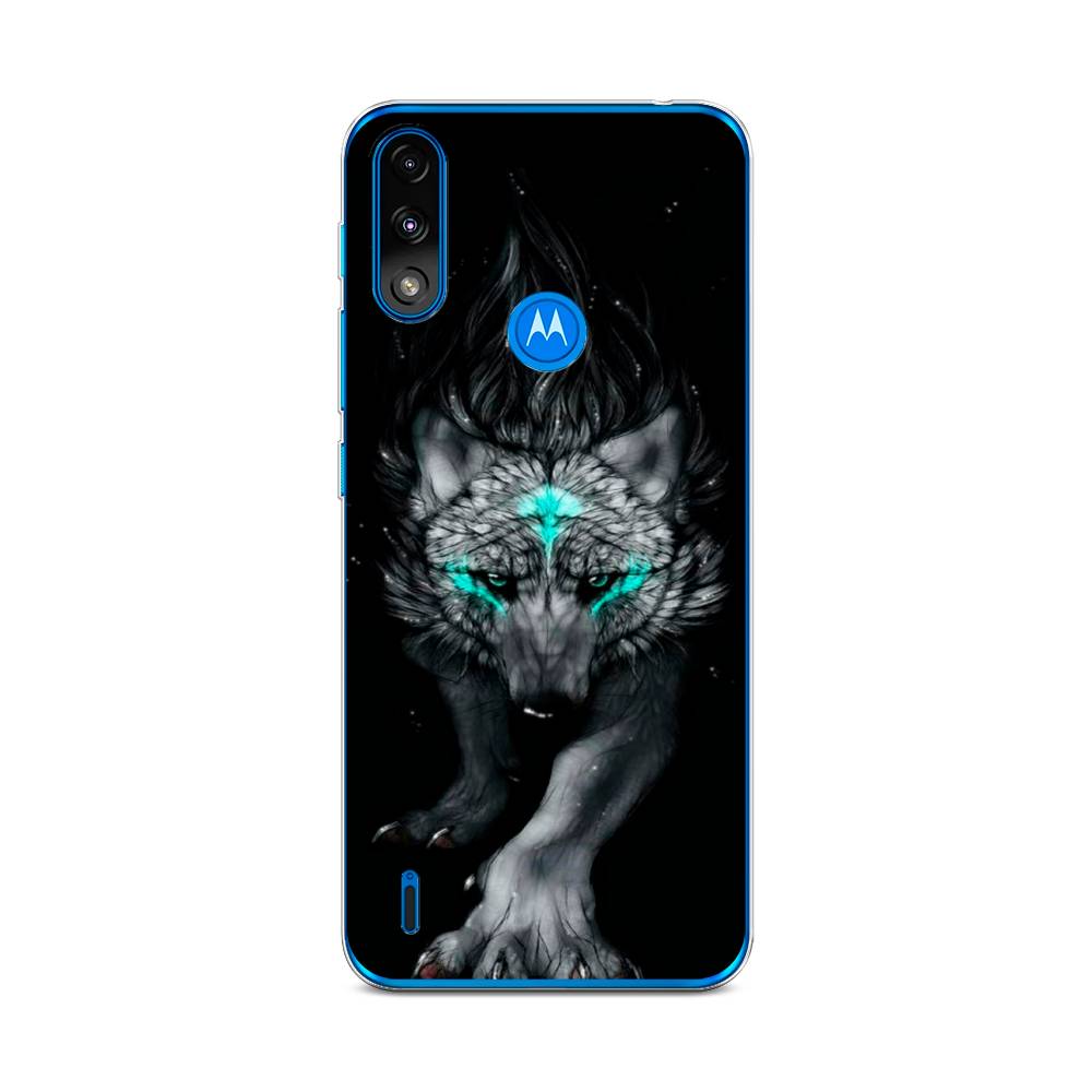 

Чехол Awog на Lenovo K13/Motorola Moto E7 Power "Волшебный волк", Разноцветный, 242450-2