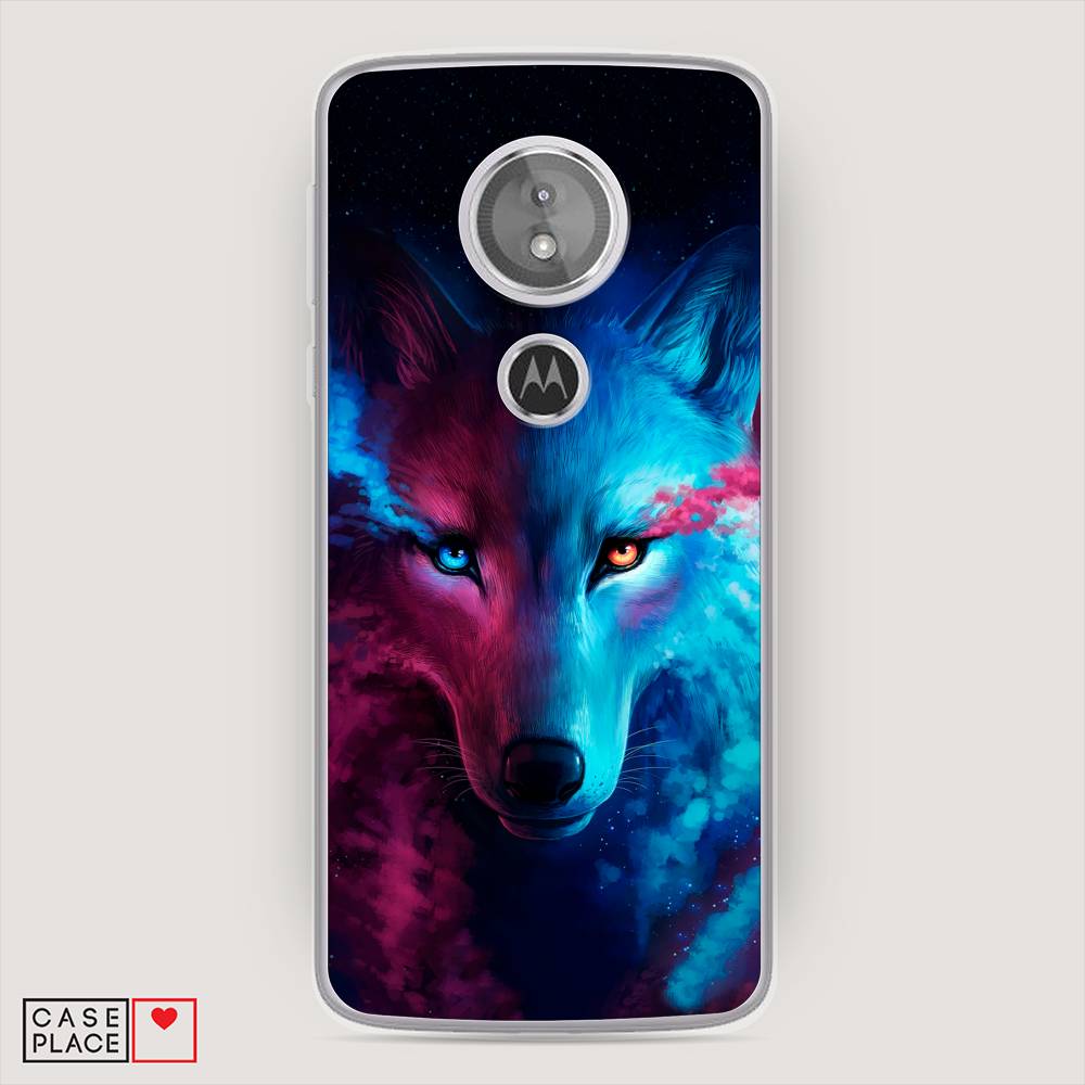 

Чехол Awog на Motorola Moto E5 / Моторола Мото E5 "Волшебный волк", Разноцветный, 241050-1