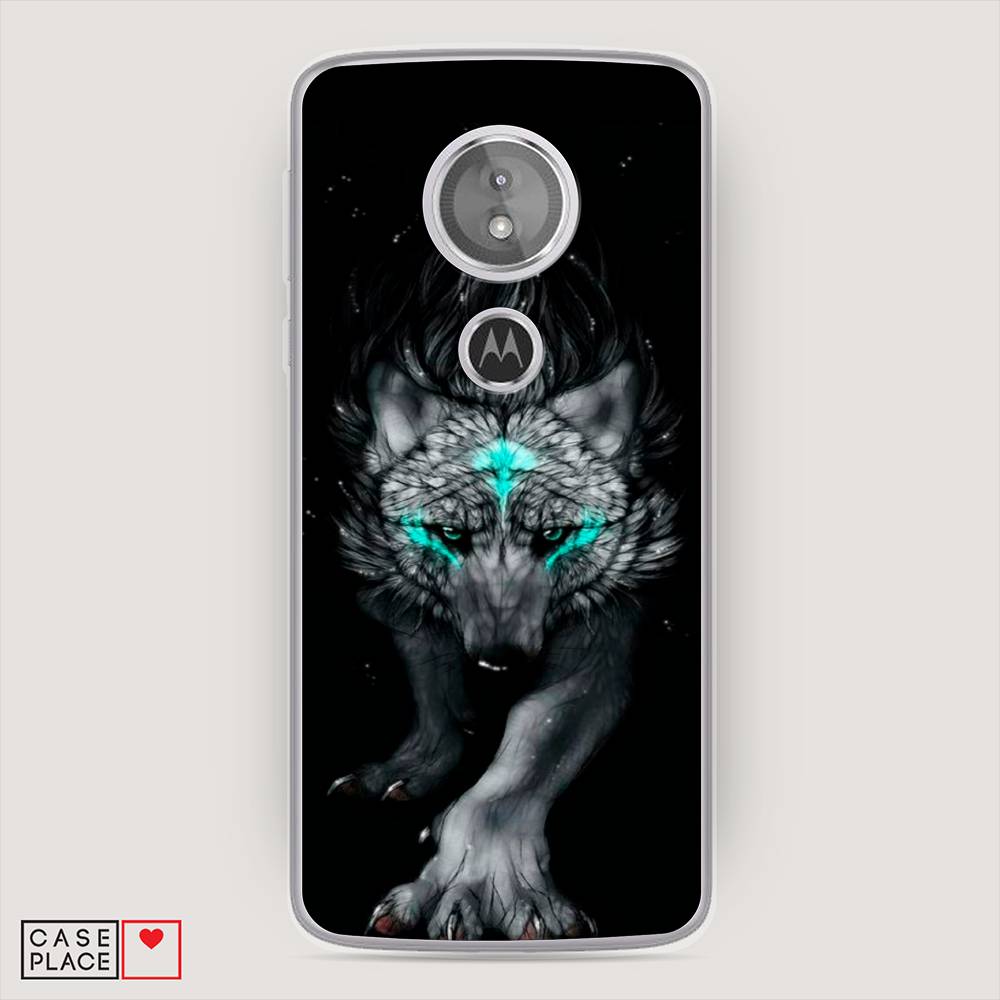 

Чехол Awog на Motorola Moto E5 / Моторола Мото E5 "Волшебный волк", Разноцветный, 241050-2