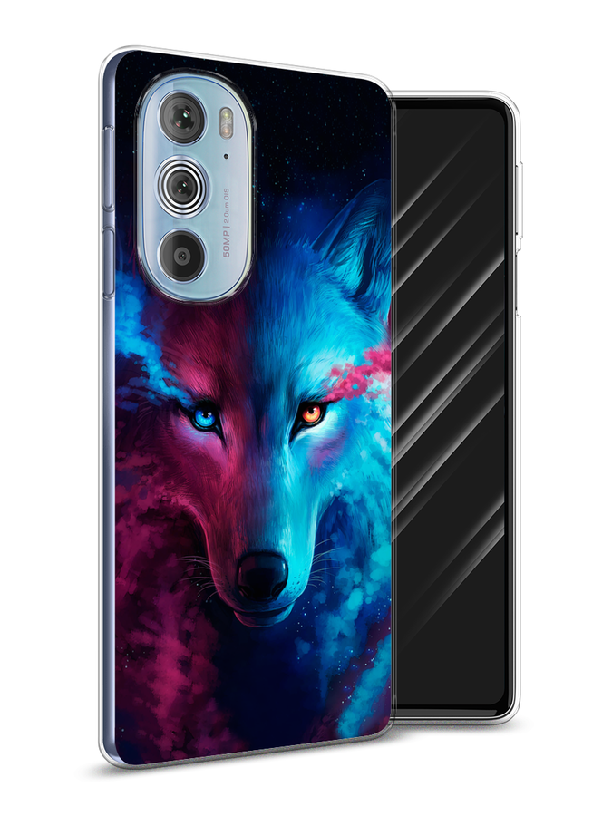 

Чехол Awog на Motorola Edge 30 Pro "Волшебный волк", Разноцветный, 243350-1