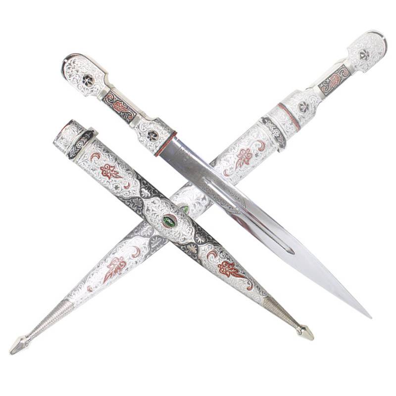 

Кинжал кавказский украшенный, Серебристый, d084к-04kingal_silver