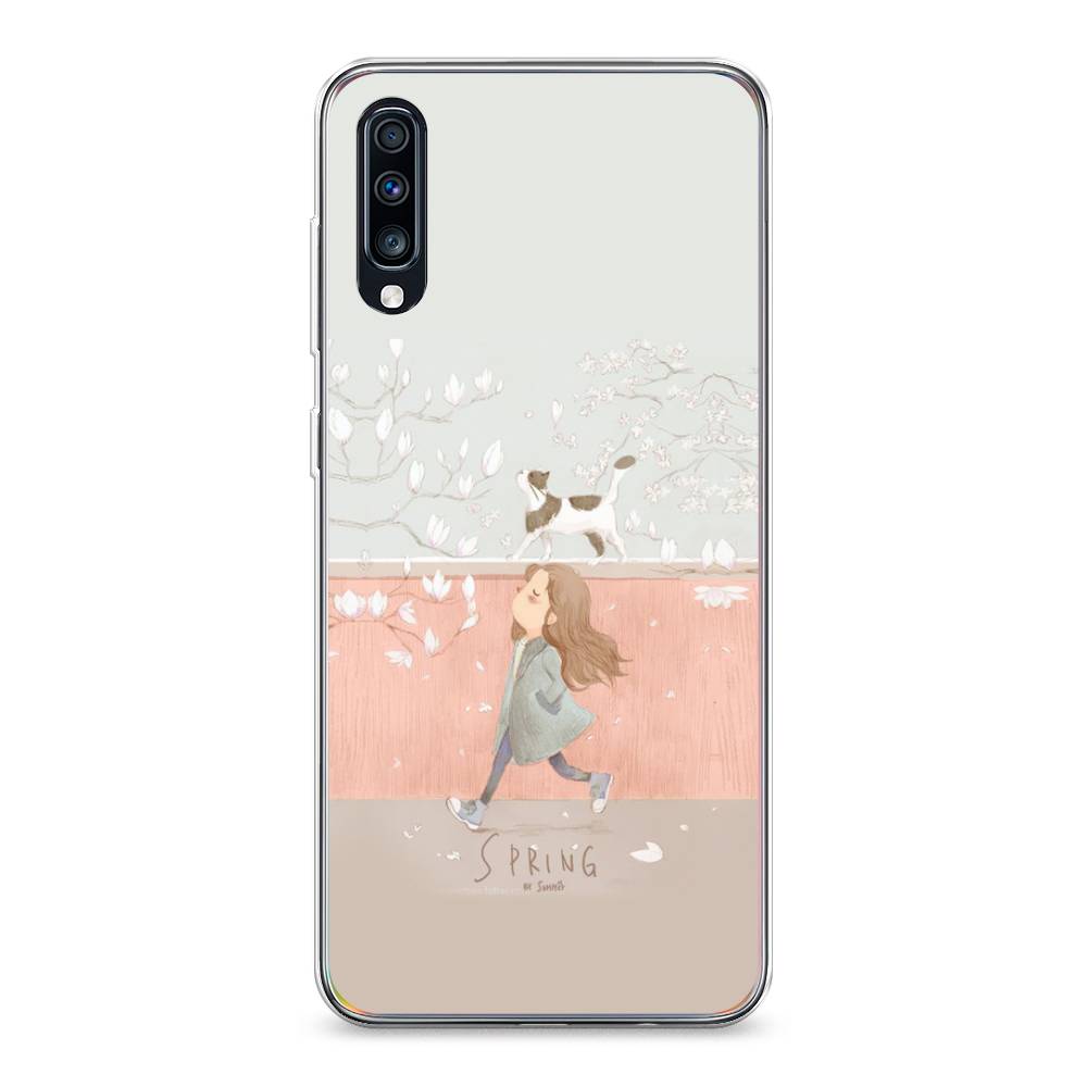

Чехол Awog на Samsung Galaxy A70 "Девочка-весна", Разноцветный, 28150-7