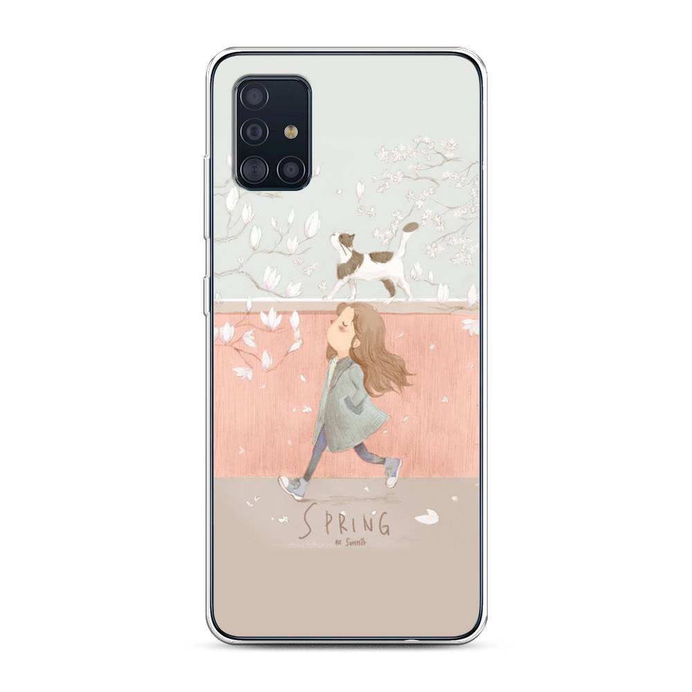 

Чехол Awog на Samsung Galaxy A51 "Девочка-весна", Разноцветный, 28950-7