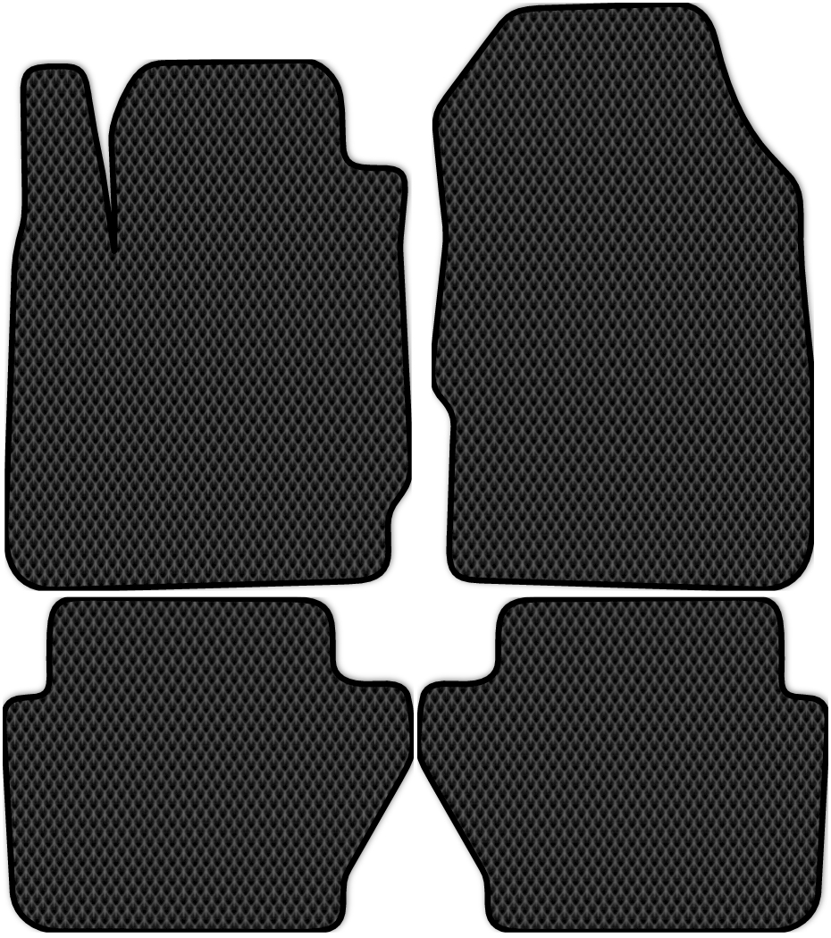 

Коврики ЭВА в салон для Ford Fiesta 5 (MkVI) 2008 - 2012, 4 шт. черный, 2102-S4NL-H