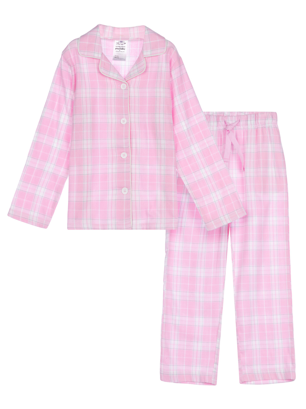 Пижама текстильная для девочек PlayToday, цветной, 98