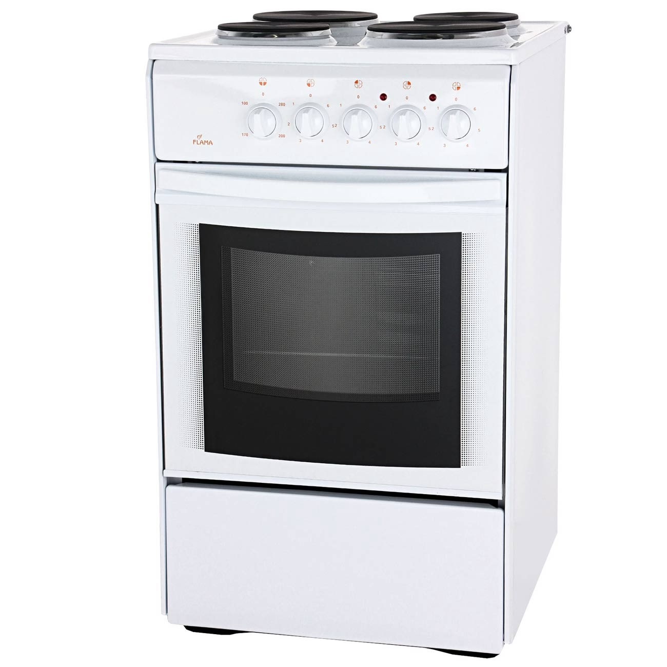 

Электрическая плита Flama AE 1403W 055 белый, AE 1403W 055