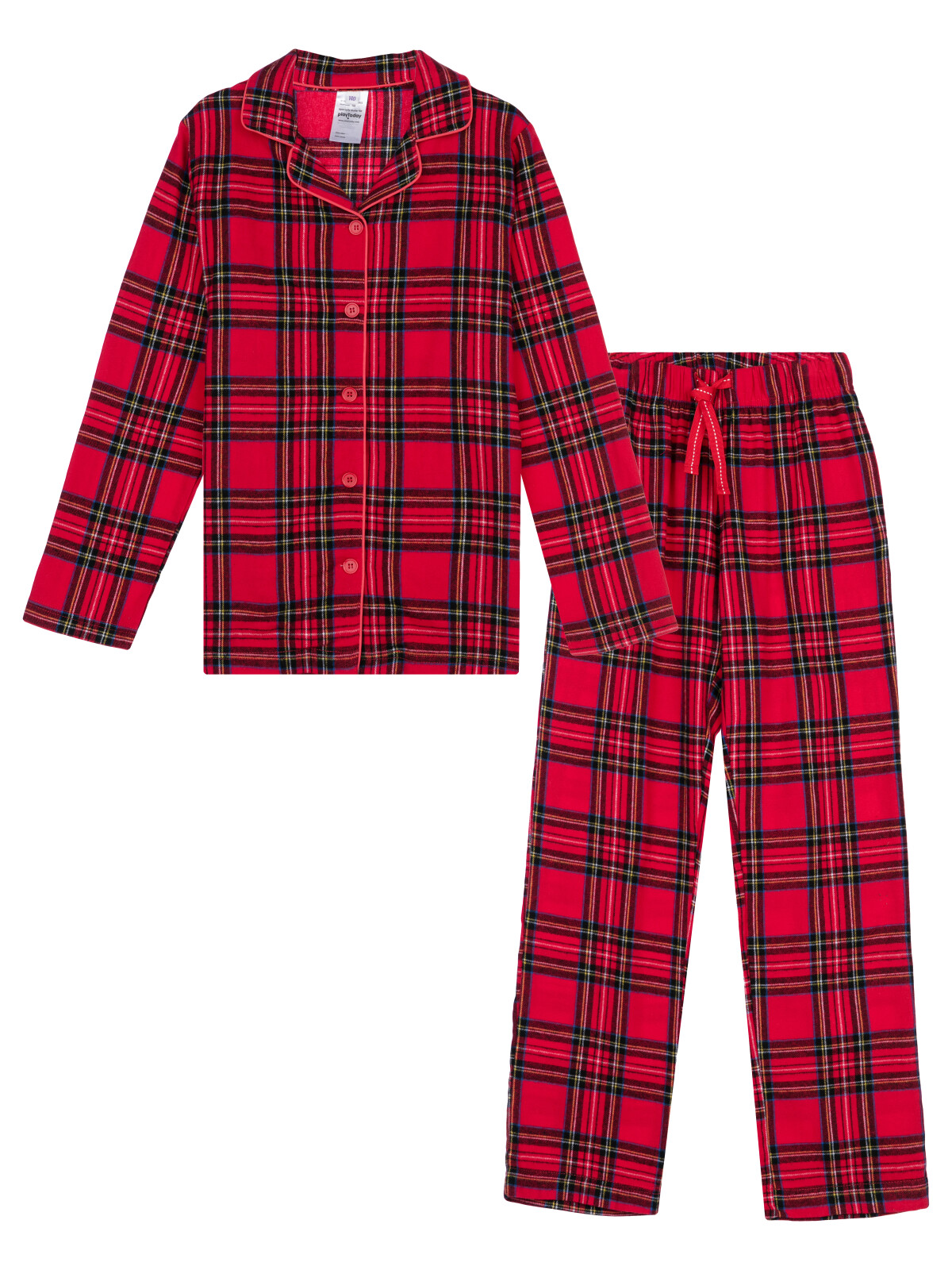 Пижама текстильная для девочек PlayToday, цветной, 152