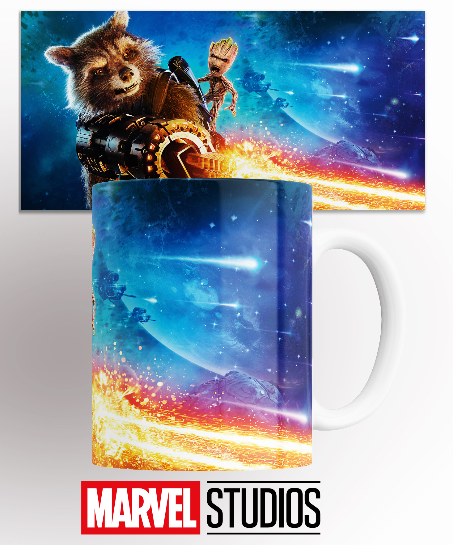 

Кружка с принтом марвел ракета marvel raketa 330 мл.