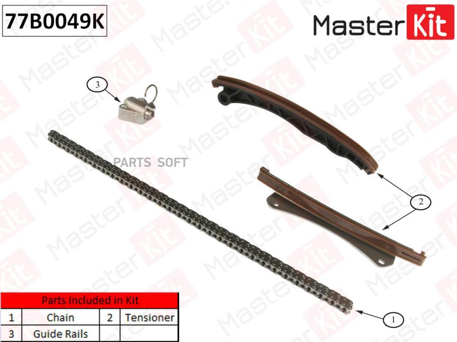 

Комплект Цепи Грм (Без Звездочек) Master Kit 77B0049K