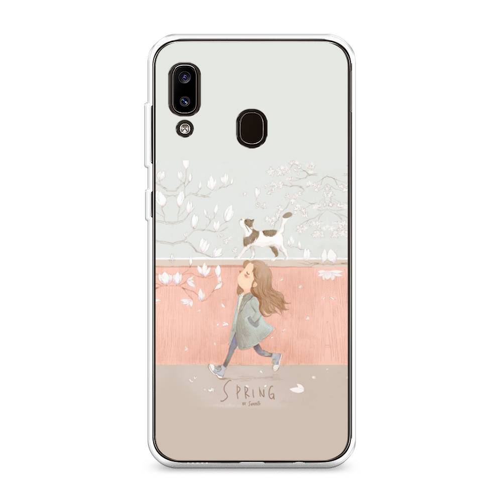 

Чехол Awog на Samsung Galaxy A20/A30 "Девочка-весна", Разноцветный, 27650-7