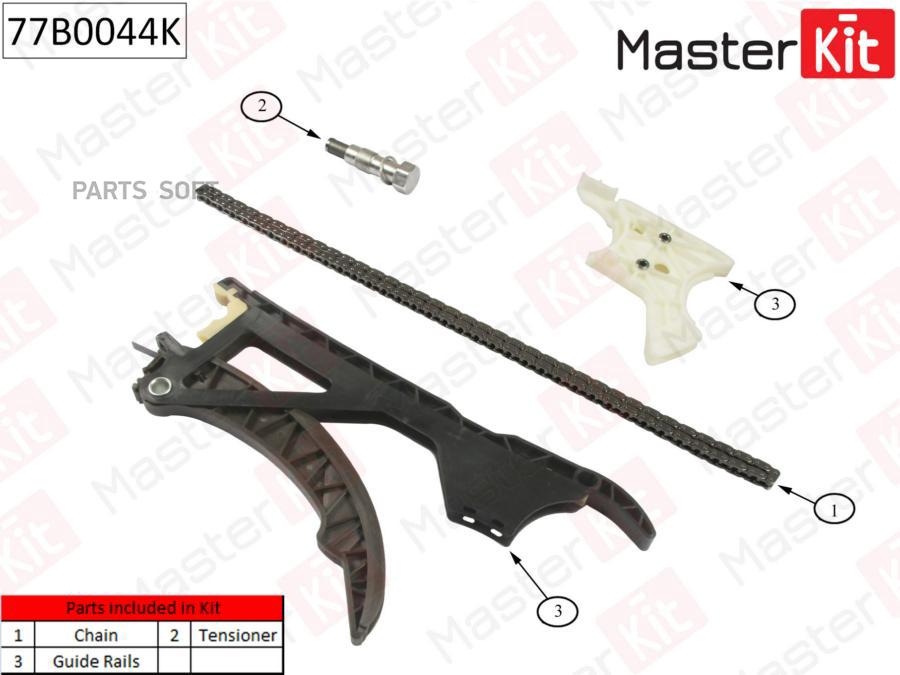 Комплект Цепи Грм (Без Звездочек) Master Kit 77B0044K