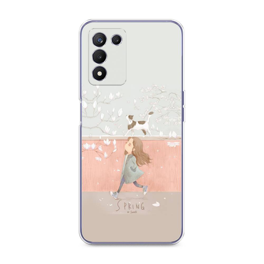 

Чехол Awog на Realme Q3s "Девочка-весна", Разноцветный, 257950-7