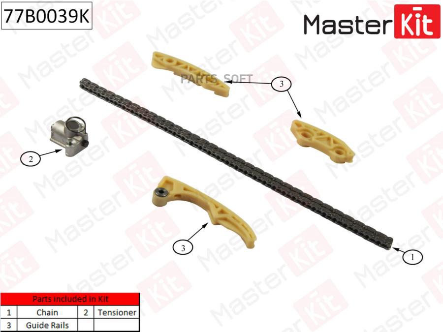 

Комплект Цепи Грм (Без Звездочек) Master Kit 77B0039K
