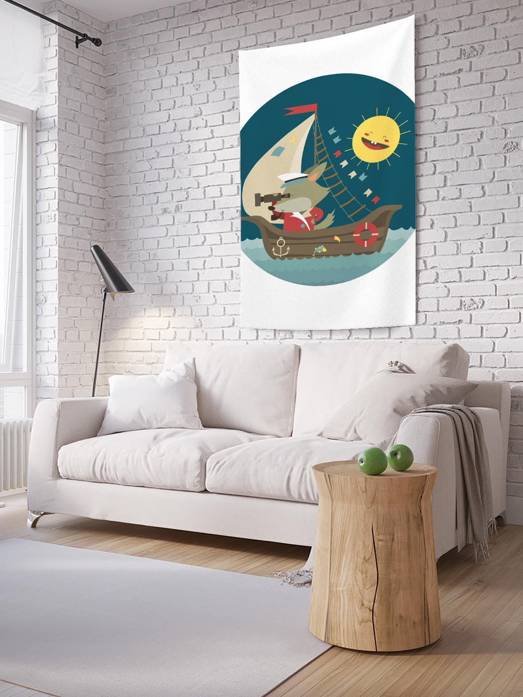 

Вертикальное фотопанно на стену JoyArty Морской волк 100x150 см, Морской волк