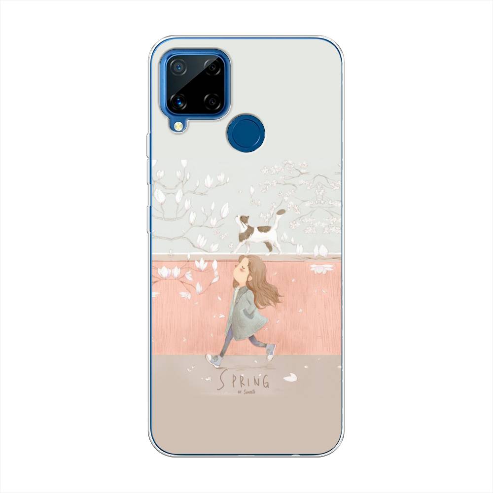

Чехол Awog на Realme C15 "Девочка-весна", 255050-7