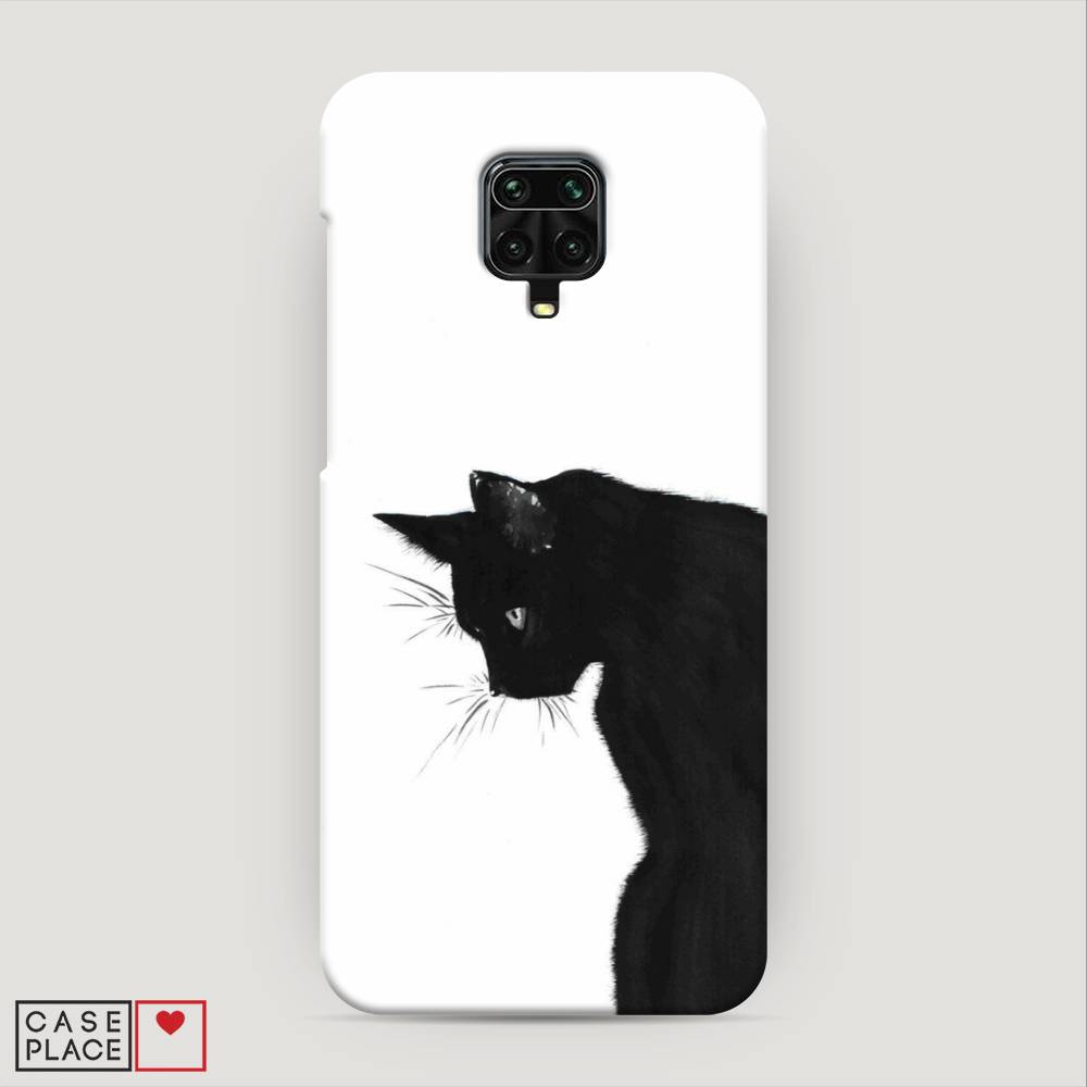 фото Пластиковый чехол "black cat" на xiaomi redmi note 9 pro awog