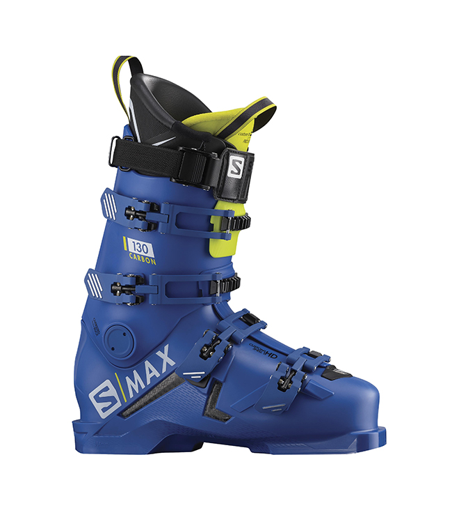 фото Горнолыжные ботинки salomon s/max 130 carbon 2020, raceblue/acid green, 25.5