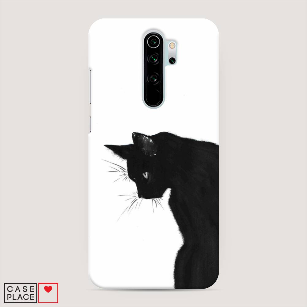 фото Пластиковый чехол "black cat" на xiaomi redmi note 8 pro awog