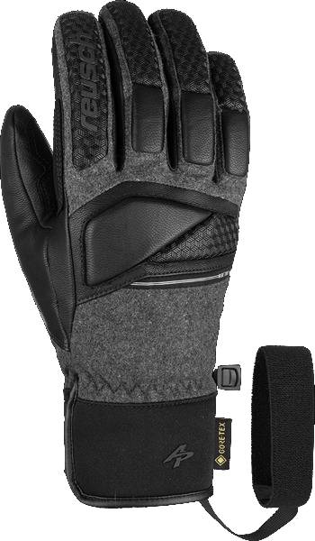 фото Перчатки горнолыжные reusch 2021-22 alexis pinturault black/grey alpine melange (inch:7,5)