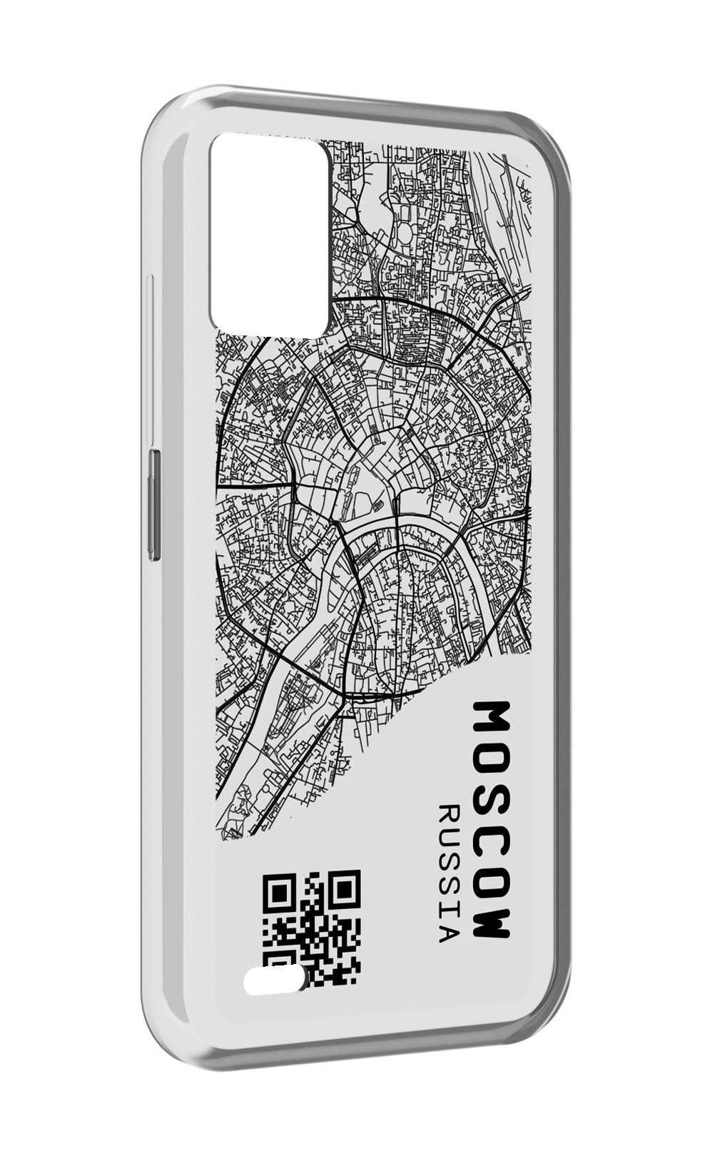 

Чехол задняя-панель-накладка-бампер MyPads схема-москва для UMIDIGI Bison 1 противоударный, Прозрачный, Tocco