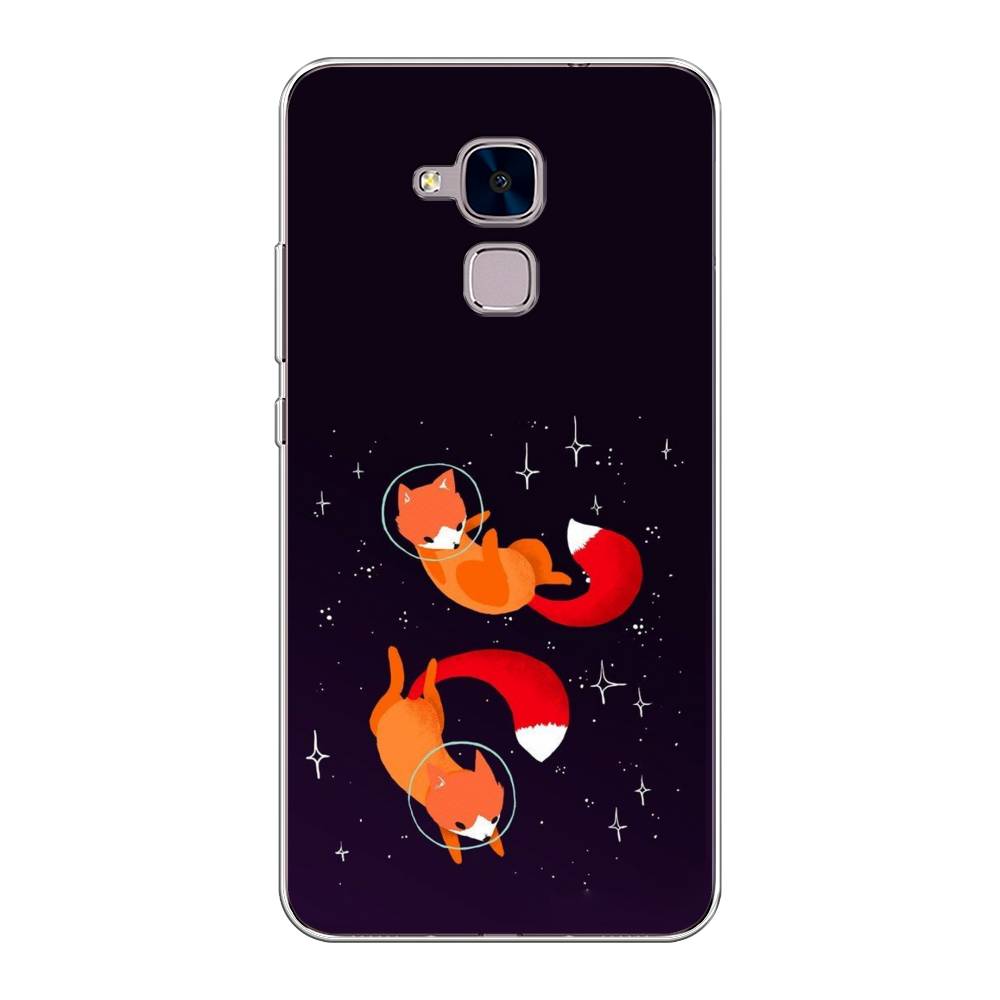 

Чехол Awog на Honor 5C "Лисы космонавты", Разноцветный, 60450-4