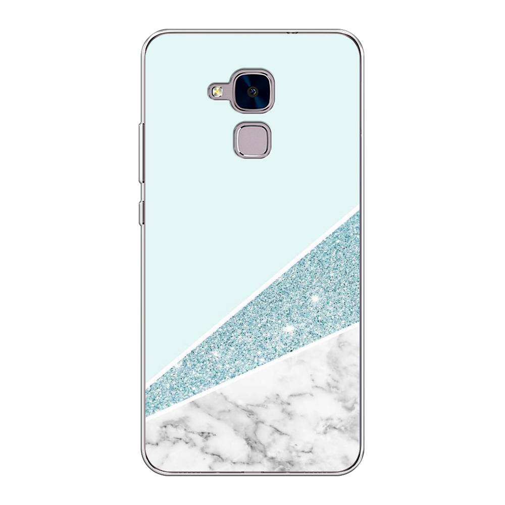 

Чехол Awog на Honor 5C "Мрамор с голубыми блестками", Разноцветный, 60450-3