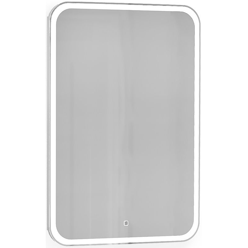 Зеркальный шкаф Jorno Modul 60 Mol.03.60/P/W/JR с подсветкой Белый зеркальный шкаф jorno modul 50 mol 03 50 p w jr с подсветкой белый